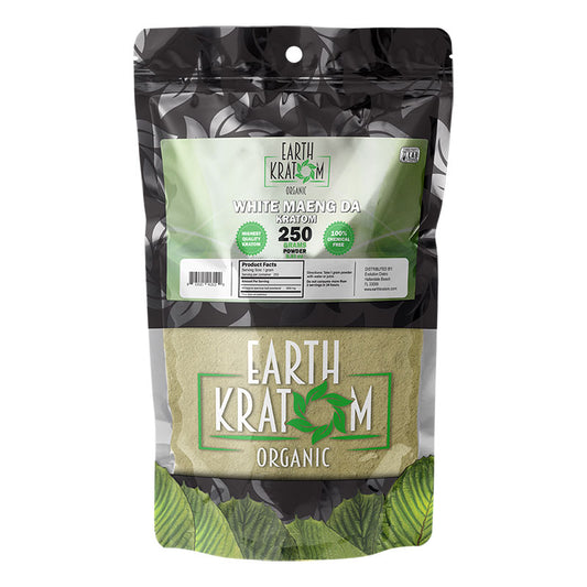 EARTH KRATOM 250 Gram Powder- WHITE MAENG DA