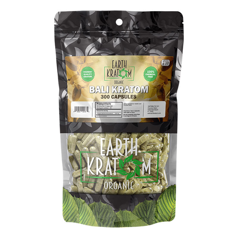 EARTH KRATOM 300 Capsules- BALI