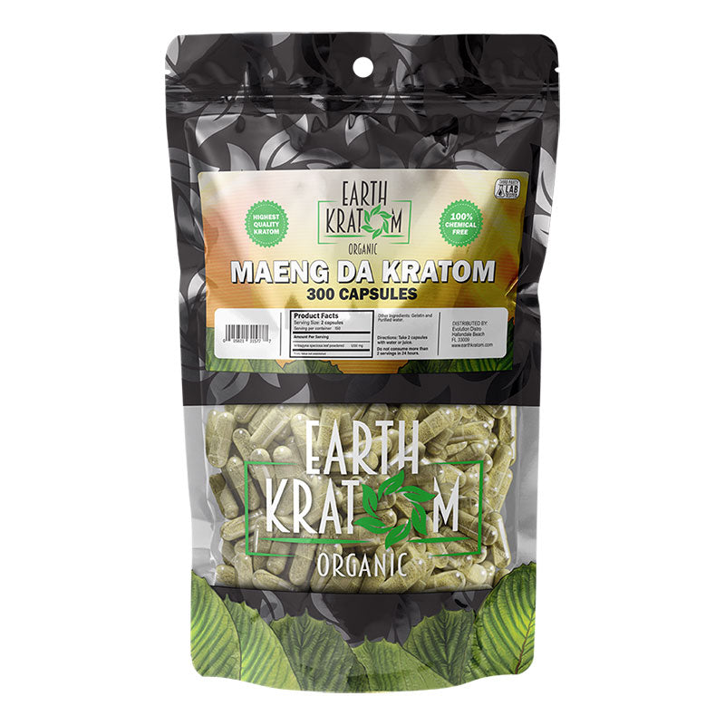 EARTH KRATOM 300 Capsules- MAENG DA