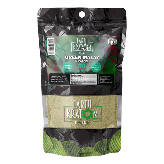 EARTH KRATOM 30 Gram Powder - GREEN MALAY