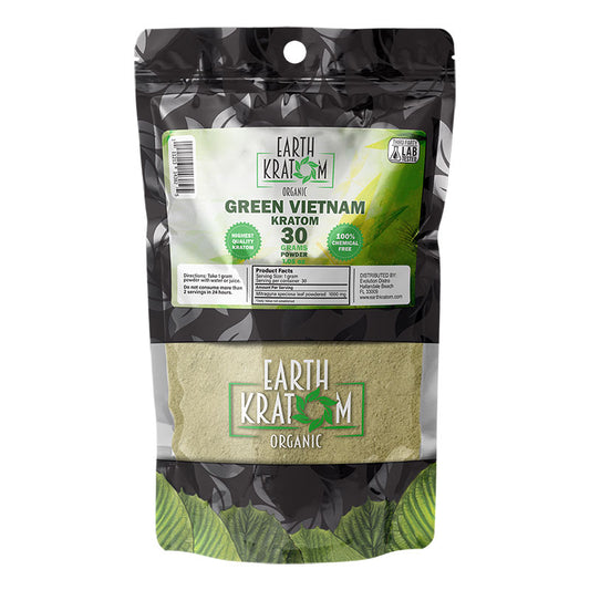 EARTH KRATOM 30 Gram Powder - GREEN VIETNAM