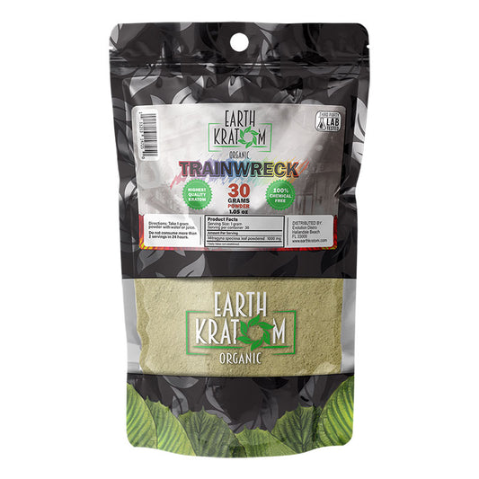 EARTH KRATOM 30 Gram Powder - TRAINWRECK