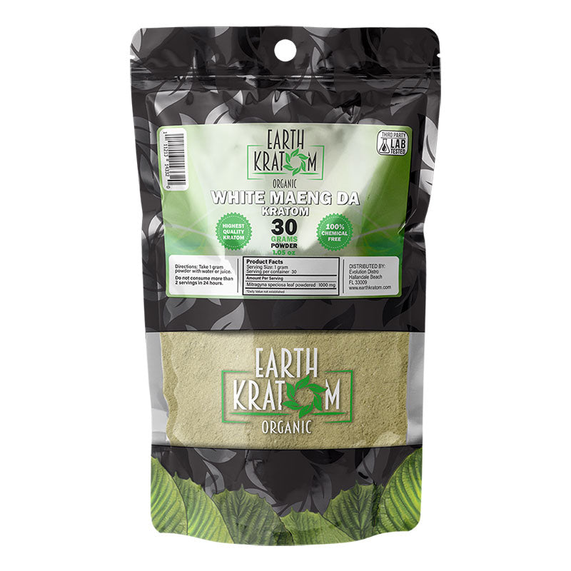 EARTH KRATOM 30 Gram Powder - WHITE MAENG DA