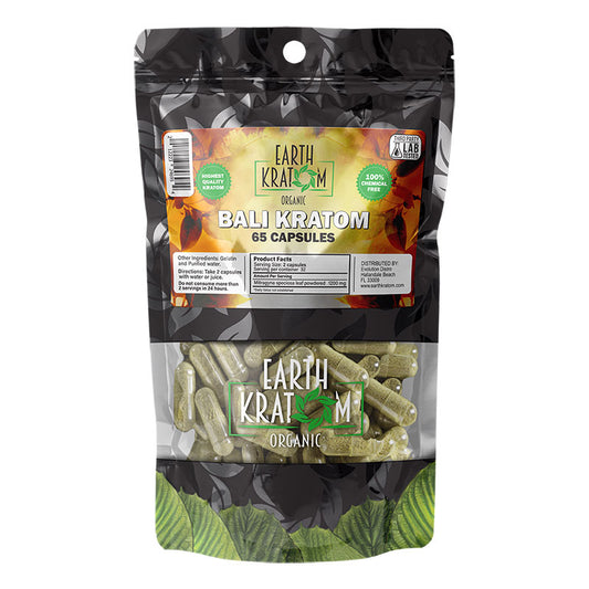 EARTH KRATOM 65 Capsules- BALI