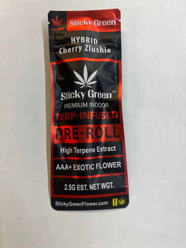 Sticky Green- Trep-Infused Cherry Zlushie Hybrid