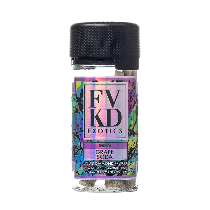 Fvkd ThcA Diamond Pre-Roll- Grape Soda Indica