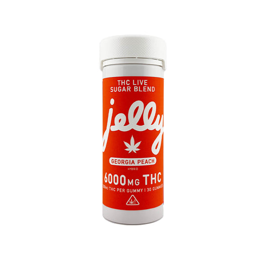 Jelly- Georgia Peach- Hybrid 6000mg Gummies Jar