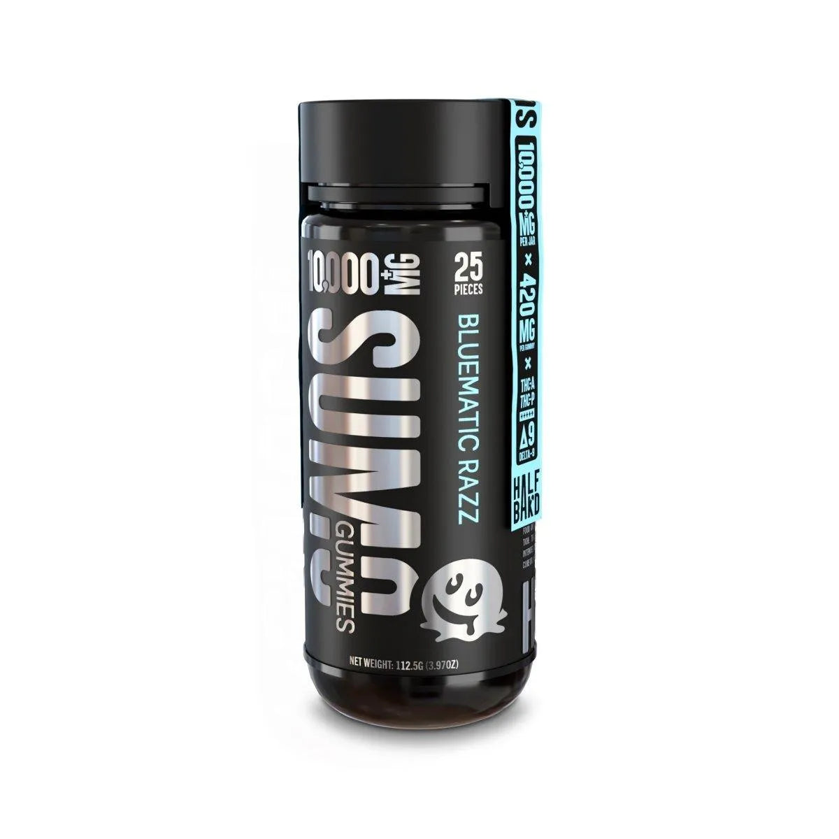 Half Bak'd Sumo Blend Gummies 10000mg -Bluematic Razz