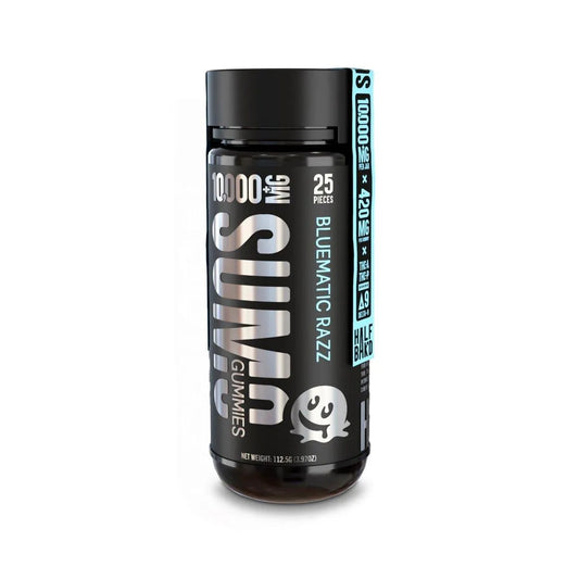 Half Bak'd Sumo Blend Gummies 10000mg -Bluematic Razz