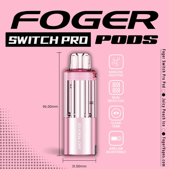 Foger Pod- Juicy Peach Ice