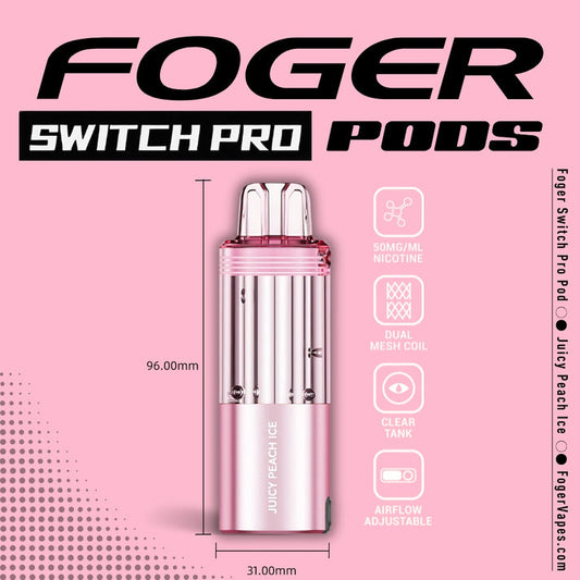 Foger Pod- Juicy Peach Ice
