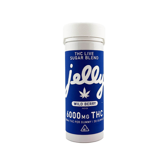 Jelly- Wild Berry- Indica 6000mg Gummies Jar